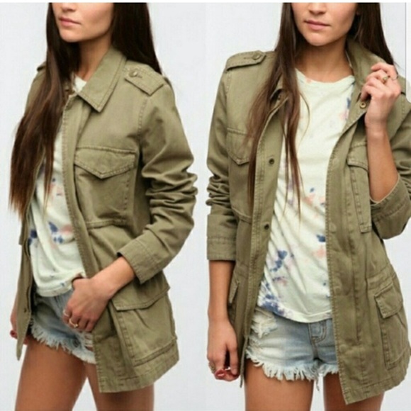 Anthropologie ecote Green Cargo Military Utility Jacket Sz XS - Picture 1 of 15